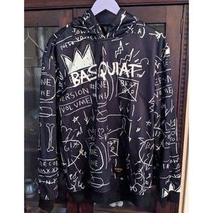 Jean Michel Basquiat hoodie pullover sweatshirt L warm, nice and new x Reason
